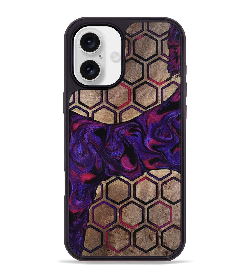 iPhone 16 Plus Wood Phone Case - Malayah (Pattern, 817563)