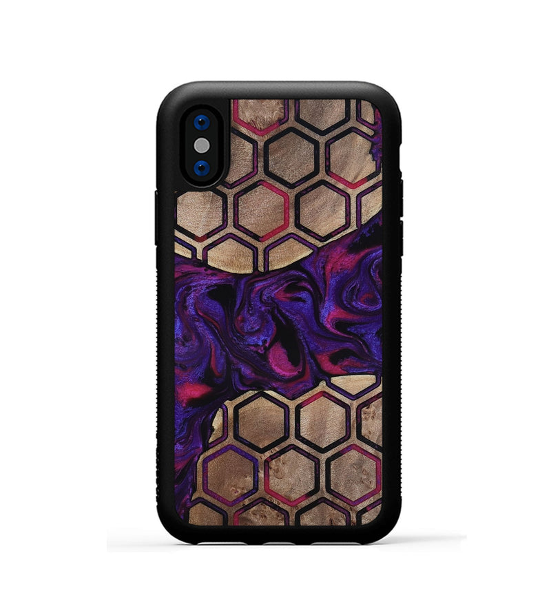iPhone Xs Wood Phone Case - Malayah (Pattern, 817563)