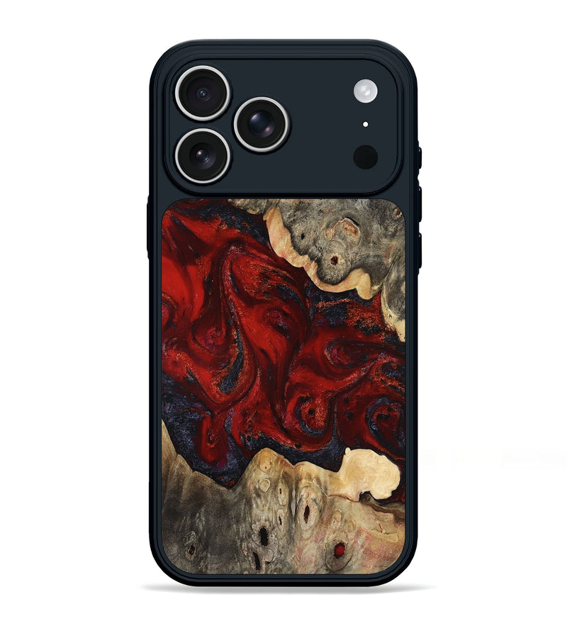 iPhone 17 Pro Max Wood Phone Case - Aliana (Red, 817616)