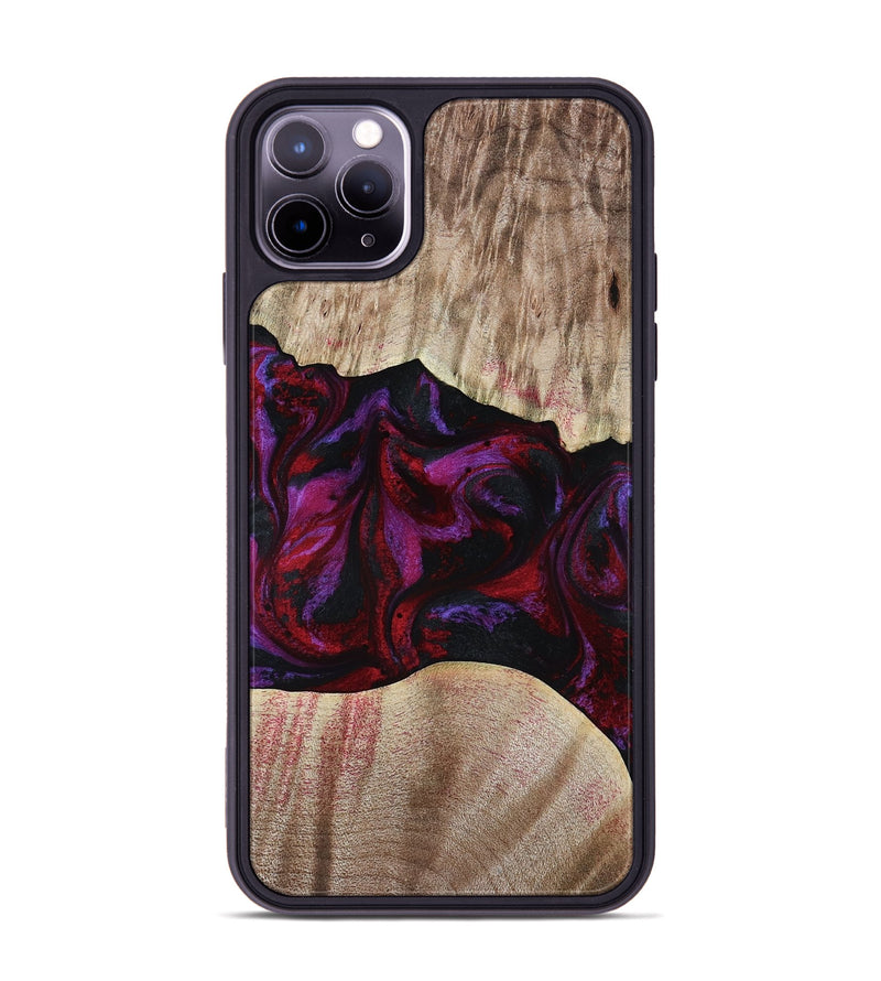 iPhone 11 Pro Max Wood Phone Case - Eliana (Red, 817620)
