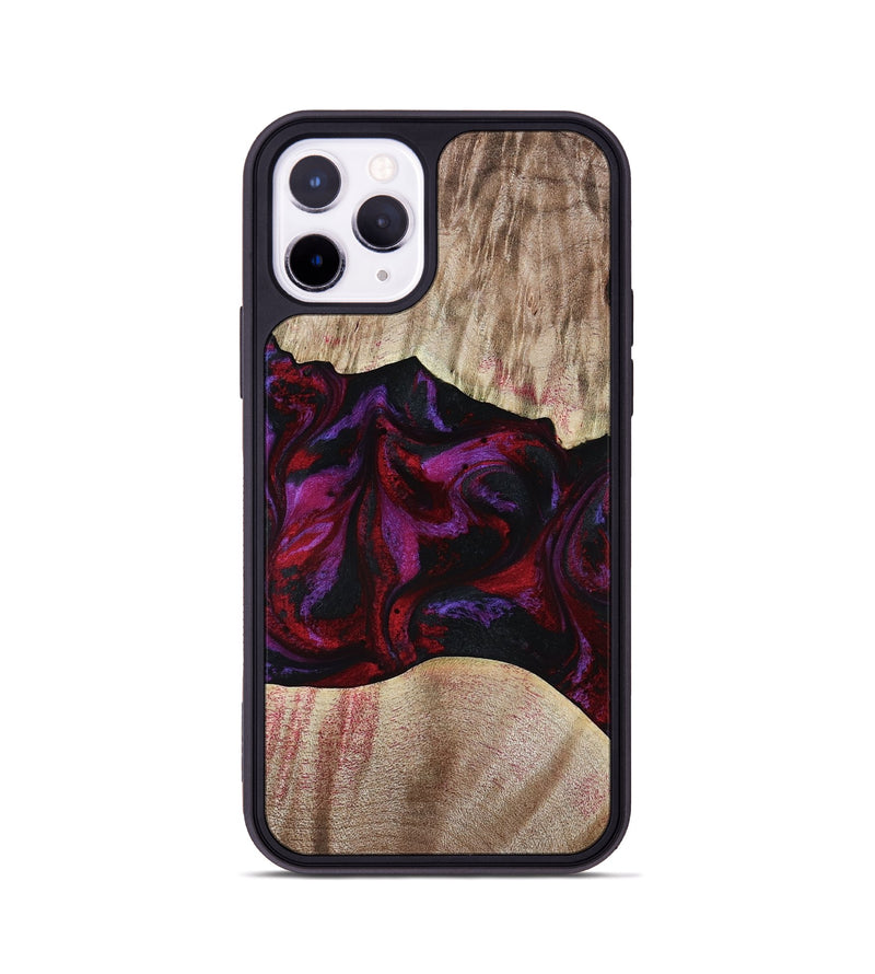iPhone 11 Pro Wood Phone Case - Eliana (Red, 817620)