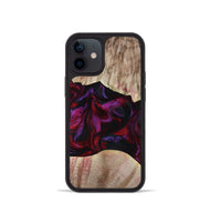 iPhone 12 mini Wood Phone Case - Eliana (Red, 817620)
