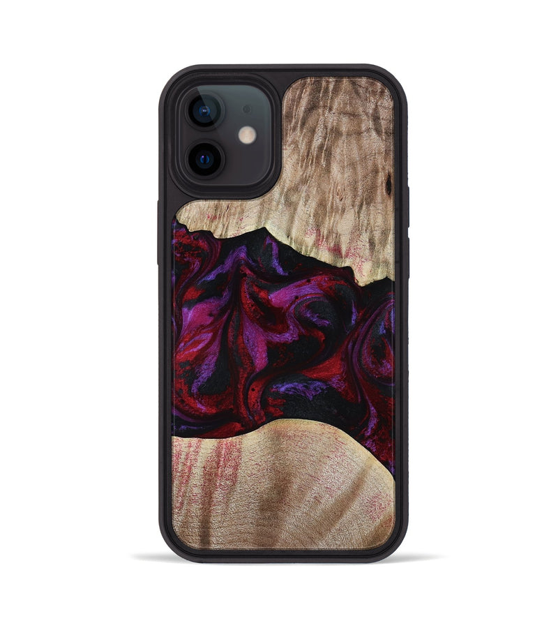 iPhone 12 Wood Phone Case - Eliana (Red, 817620)
