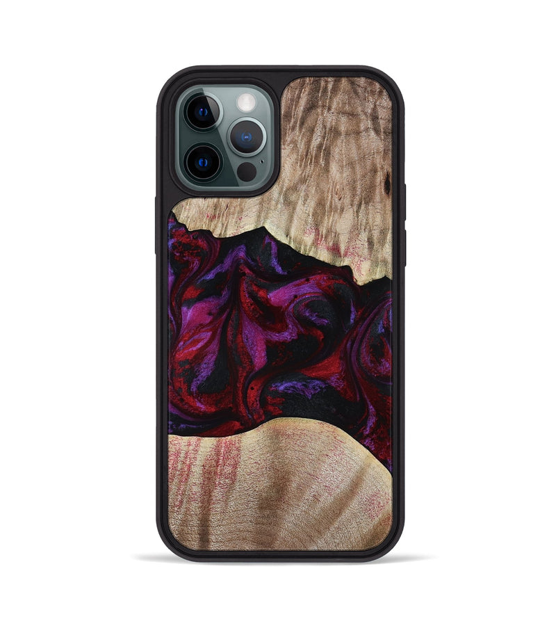 iPhone 12 Pro Wood Phone Case - Eliana (Red, 817620)