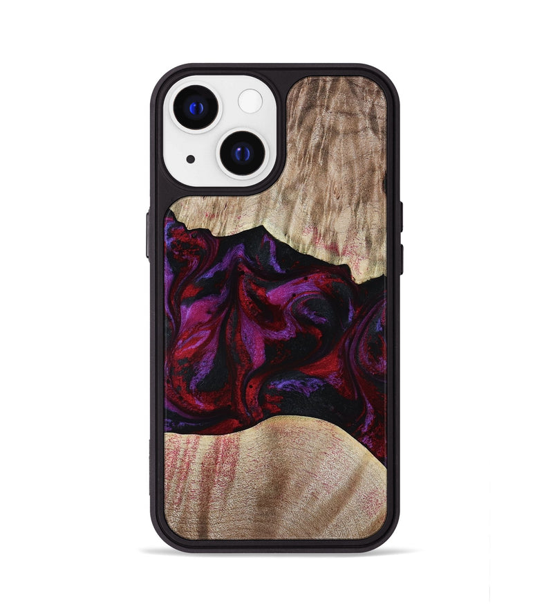 iPhone 13 Wood Phone Case - Eliana (Red, 817620)