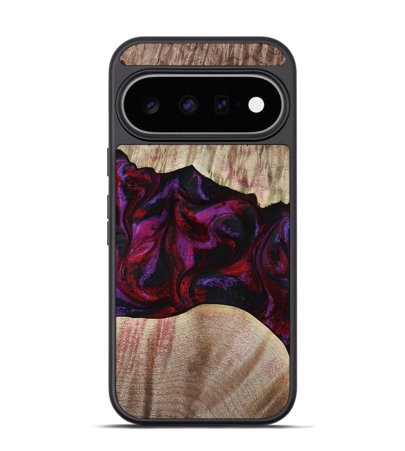 Pixel 11 Pro Wood Phone Case - Eliana (Red, 817620)
