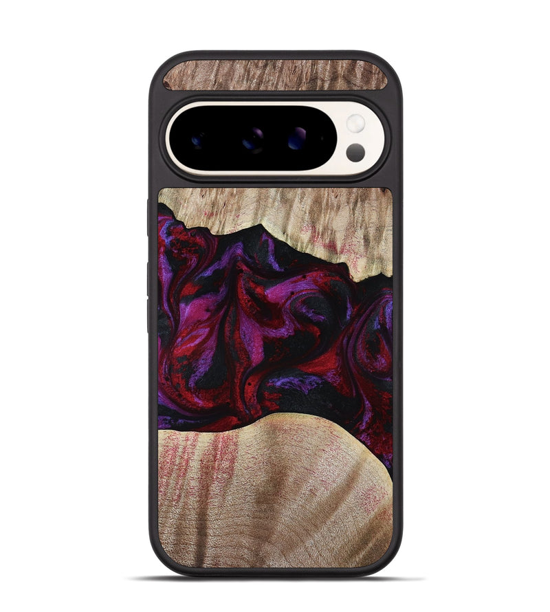 Pixel 9 Pro Wood Phone Case - Eliana (Red, 817620)