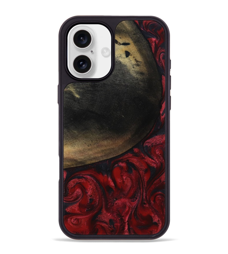 iPhone 16 Plus Wood Phone Case - Jovanni (Red, 817621)