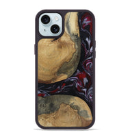 iPhone 15 Plus Wood Phone Case - Zelda (Red, 817623)