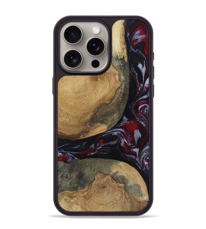 iPhone 15 Pro Max Wood Phone Case - Zelda (Red, 817623)
