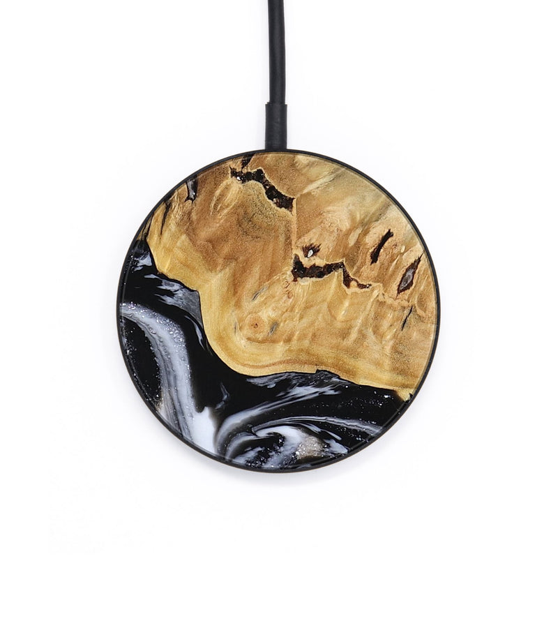 Circle Wood Wireless Charger - Oscar (Black & White, 817626)