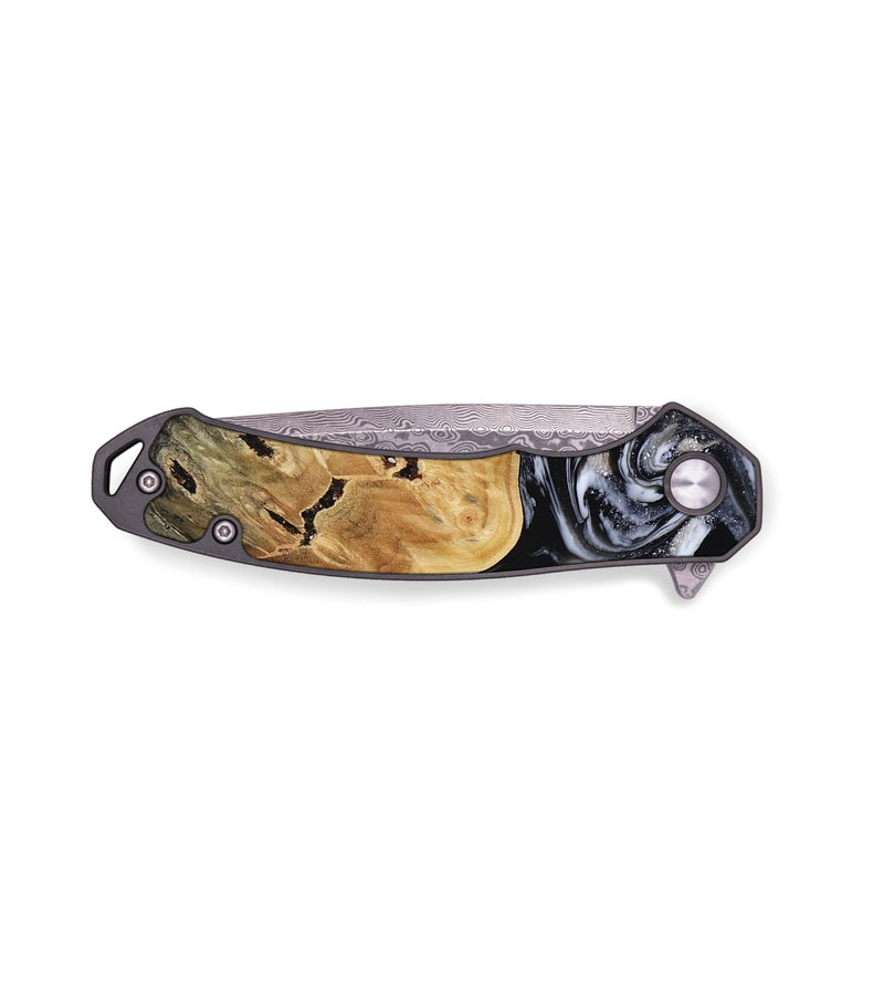 EDC Wood Pocket Knife - Oscar (Black & White, 817626)
