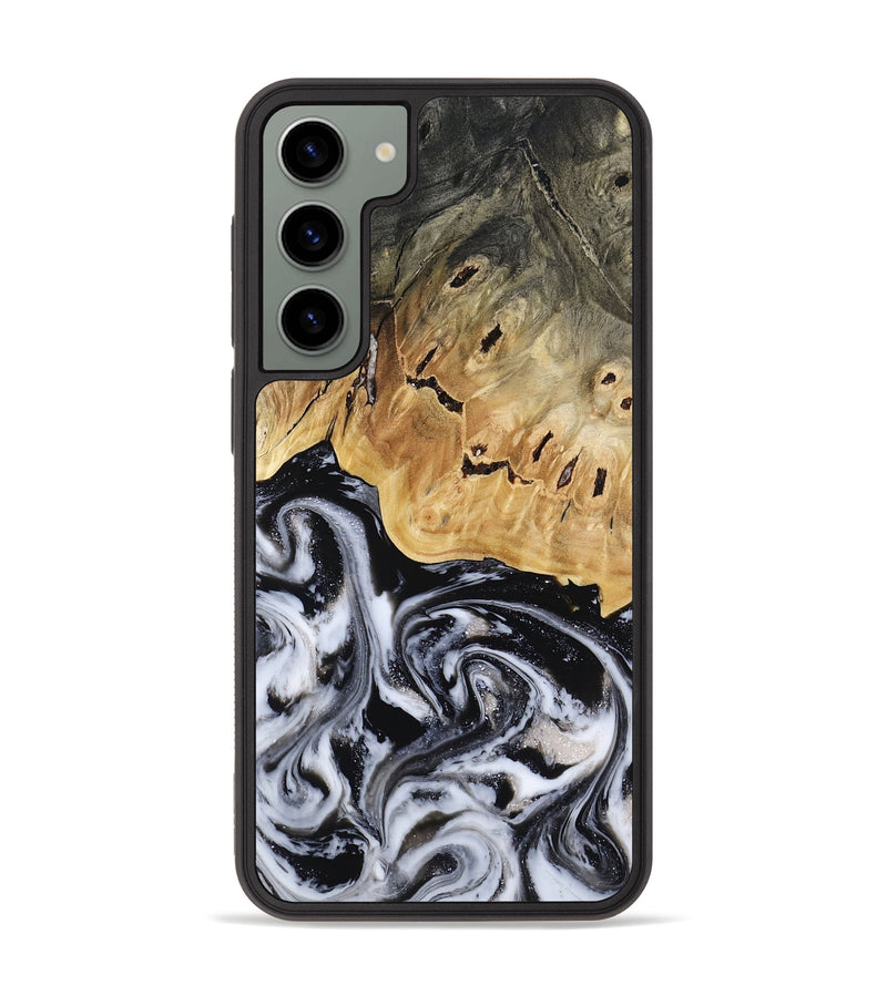 Galaxy S23 Plus Wood Phone Case - Oscar (Black & White, 817626)