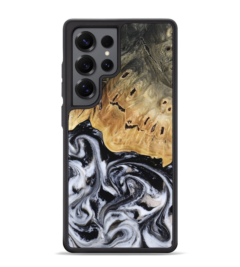 Galaxy S25 Ultra Wood Phone Case - Oscar (Black & White, 817626)