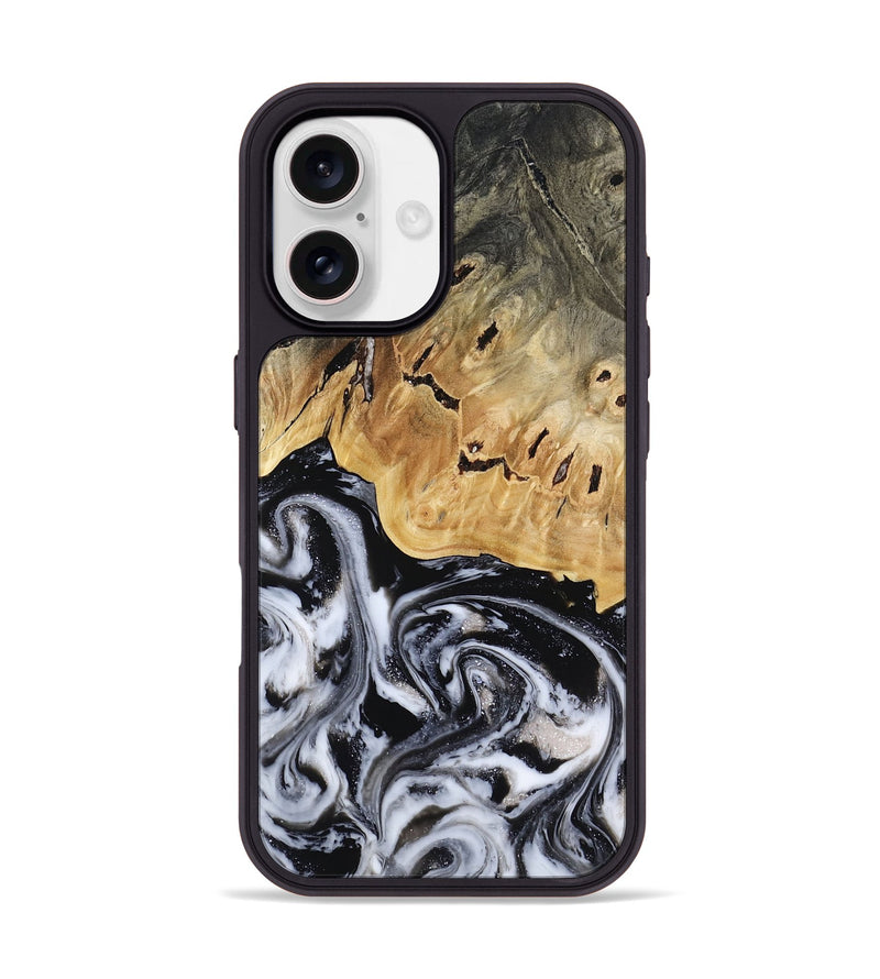 iPhone 17 Wood Phone Case - Oscar (Black & White, 817626)