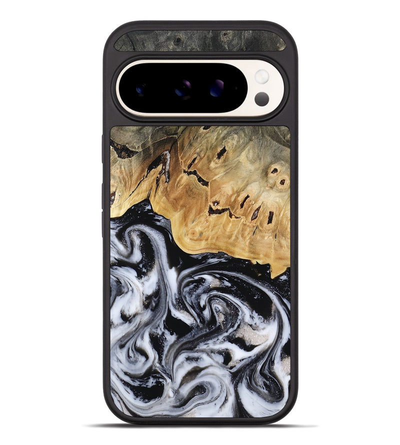 Pixel 10 Pro XL Wood Phone Case - Oscar (Black & White, 817626)