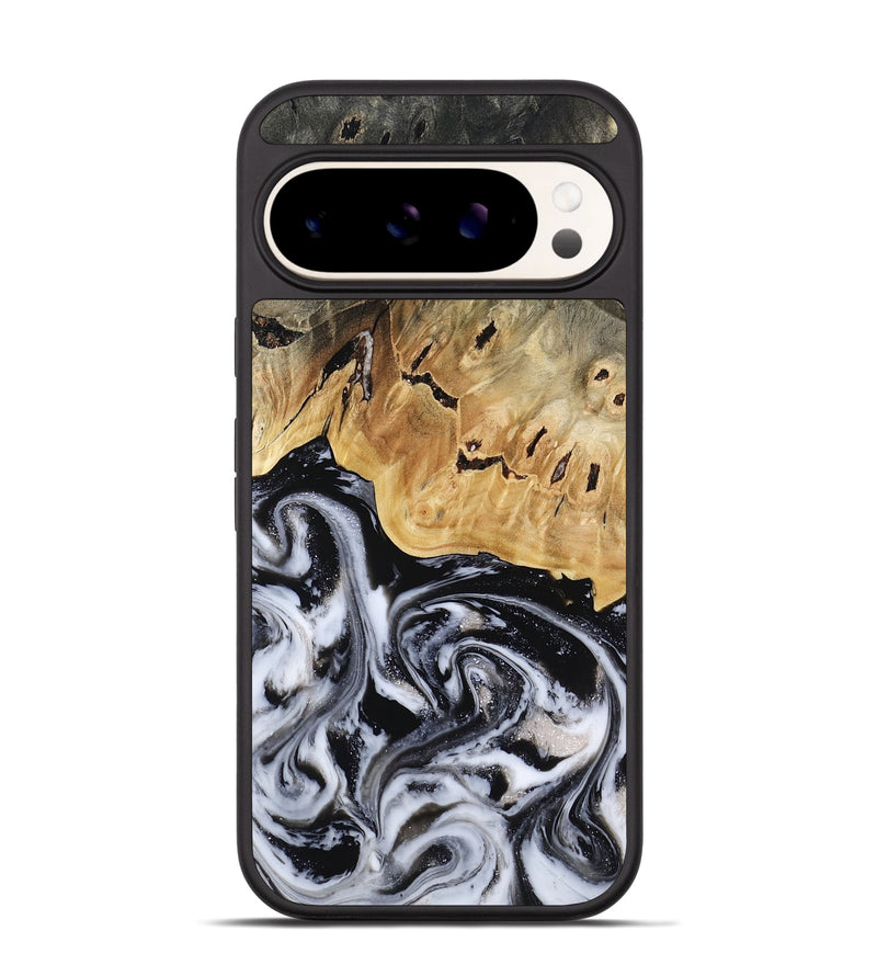 Pixel 9 Wood Phone Case - Oscar (Black & White, 817626)