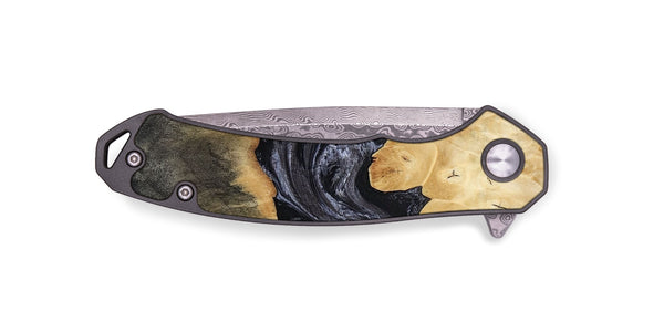 EDC Wood Pocket Knife - Pennie (Black & White, 817628)