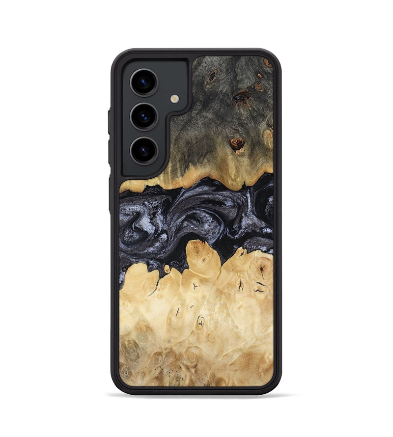 Galaxy S24 Wood Phone Case - Pennie (Black & White, 817628)