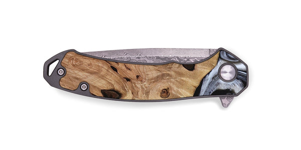 EDC Wood Pocket Knife - Arielle (Black & White, 817629)