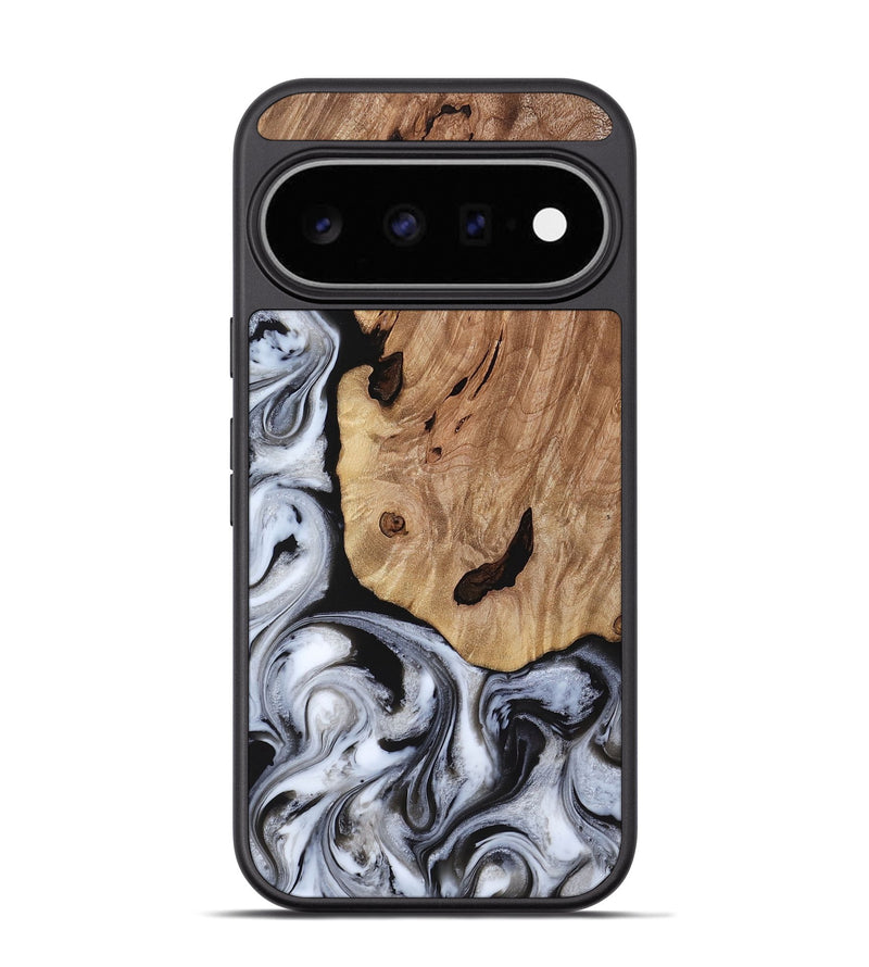 Pixel 11 Pro Wood Phone Case - Arielle (Black & White, 817629)