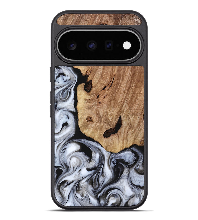 Pixel 11 Pro XL Wood Phone Case - Arielle (Black & White, 817629)