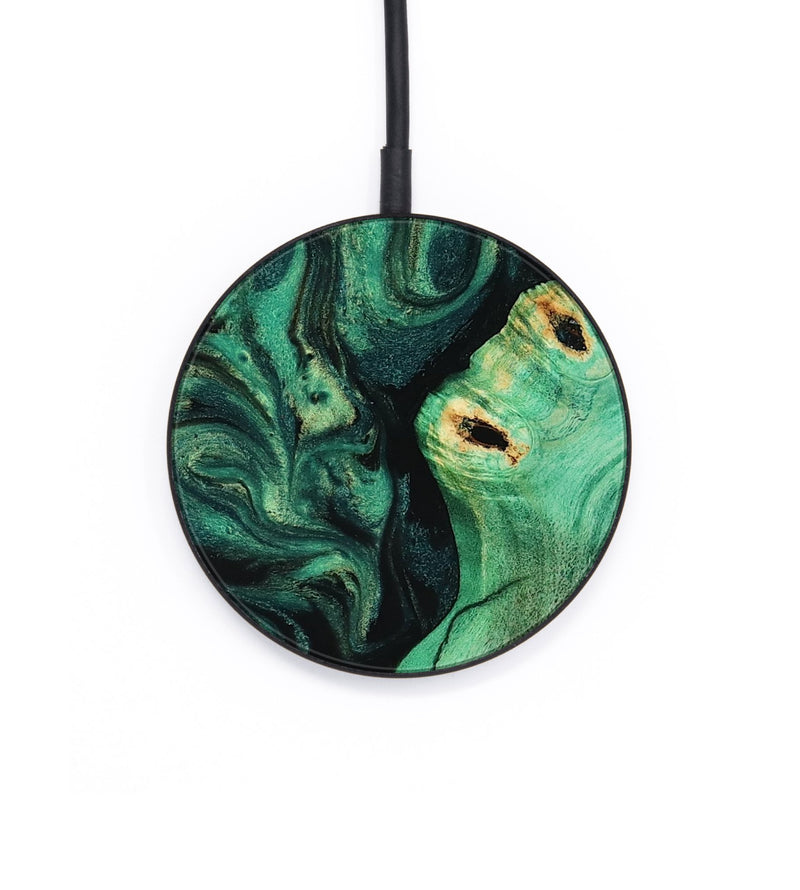 Circle Wood Wireless Charger - Magnus (Green, 817660)