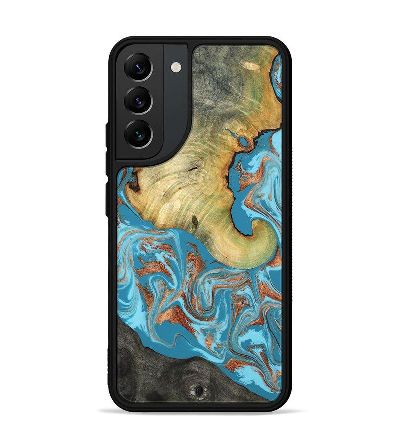 Galaxy S22 Plus Wood Phone Case - Taliyah (Teal & Gold, 817668)