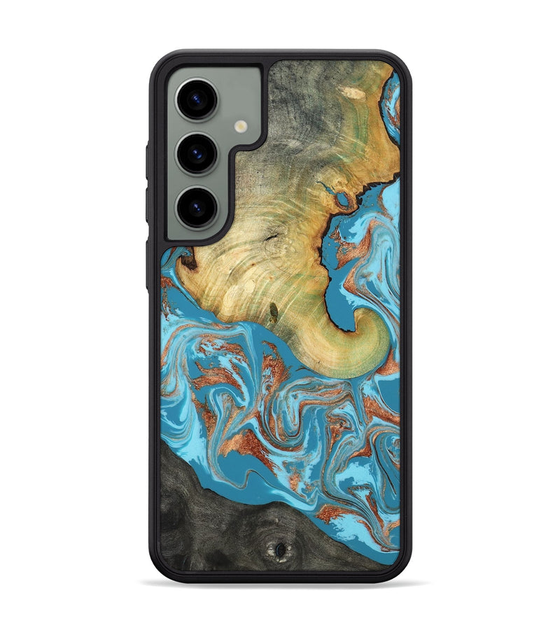 Galaxy S24 Plus Wood Phone Case - Taliyah (Teal & Gold, 817668)