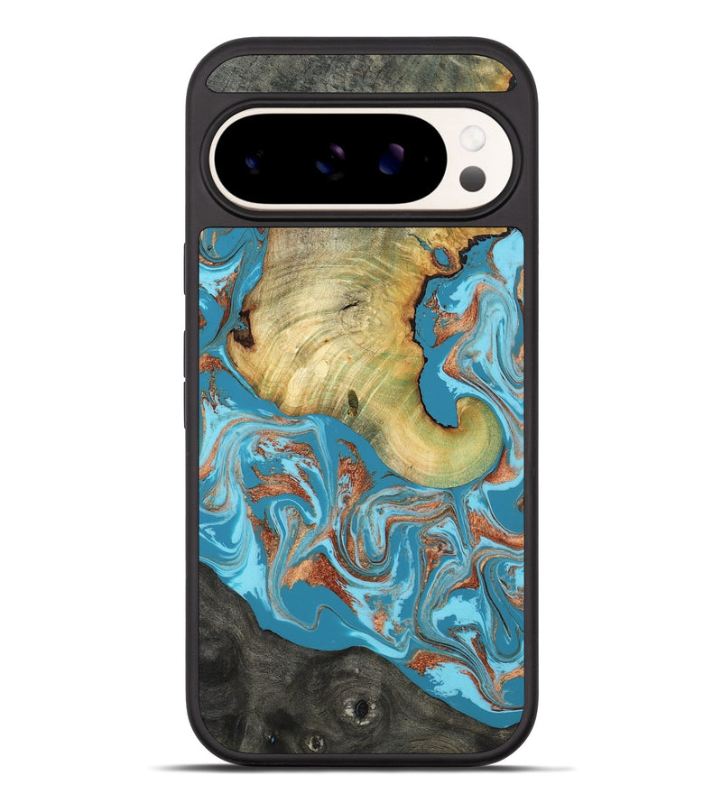 Pixel 10 Pro XL Wood Phone Case - Taliyah (Teal & Gold, 817668)