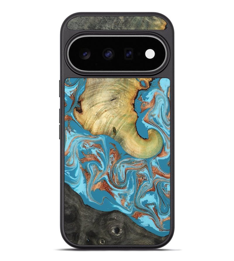 Pixel 11 Pro XL Wood Phone Case - Taliyah (Teal & Gold, 817668)