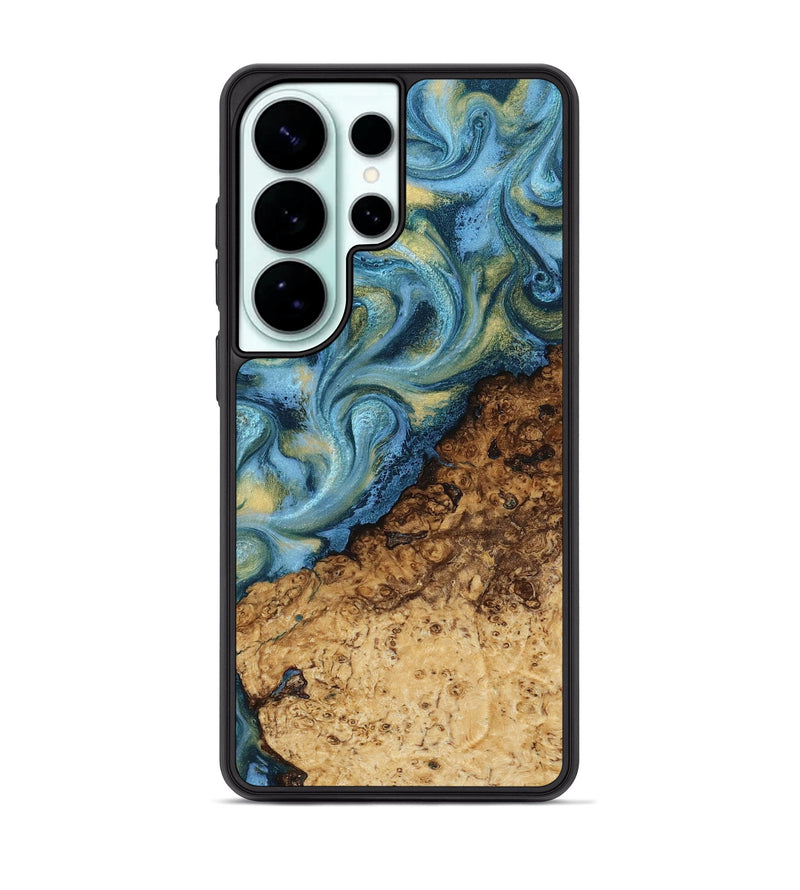Galaxy S26 Ultra Wood Phone Case - Marlin (Teal & Gold, 817674)
