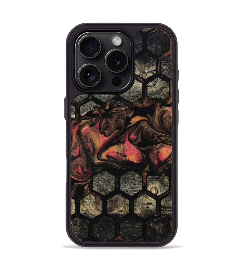 iPhone 16 Pro Wood Phone Case - Jamiya (Neon, 817676)