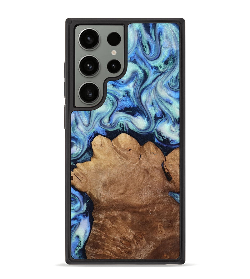 Galaxy S23 Ultra Wood Phone Case - Darrick (Blue, 817687)