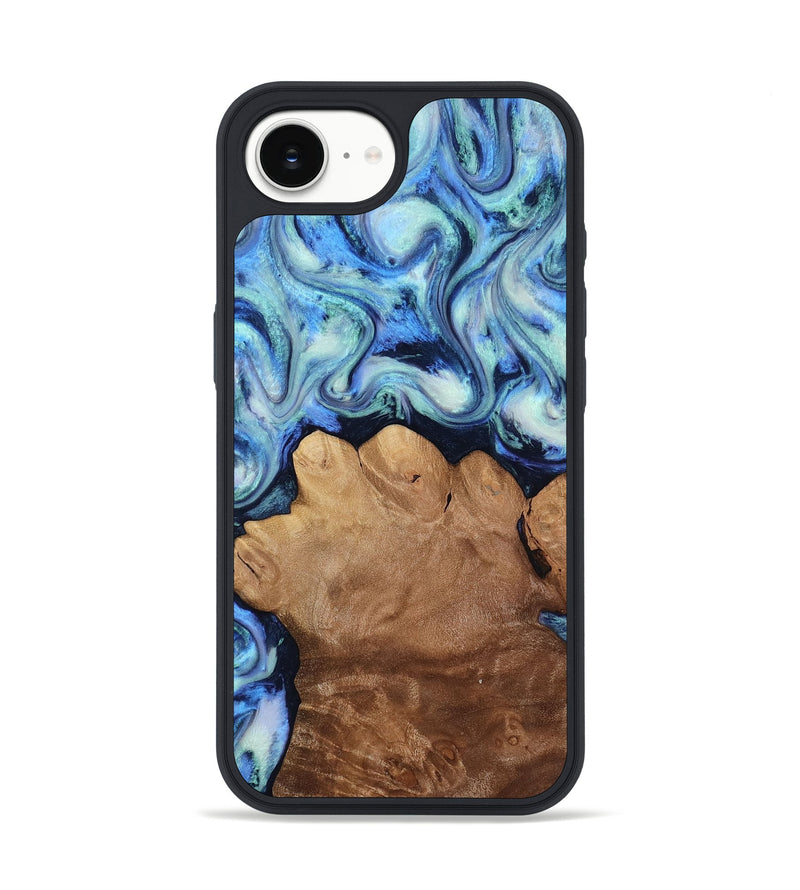 iPhone 17e Wood Phone Case - Darrick (Blue, 817687)