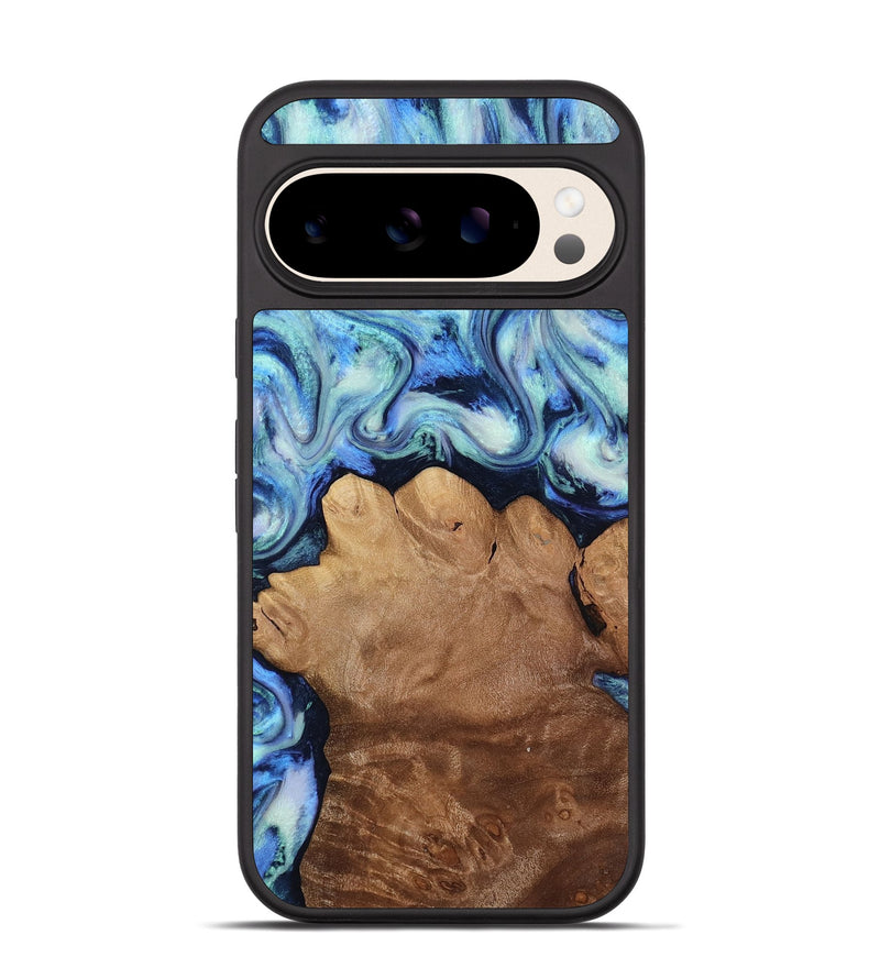 Pixel 10 Pro Wood Phone Case - Darrick (Blue, 817687)