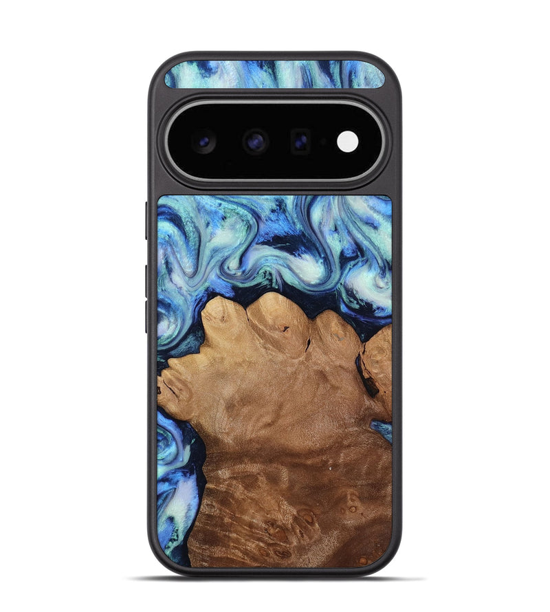 Pixel 11 Wood Phone Case - Darrick (Blue, 817687)