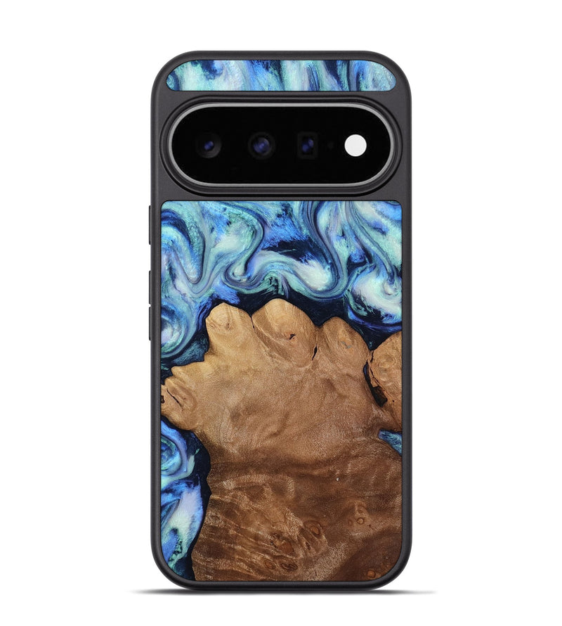 Pixel 11 Pro Wood Phone Case - Darrick (Blue, 817687)