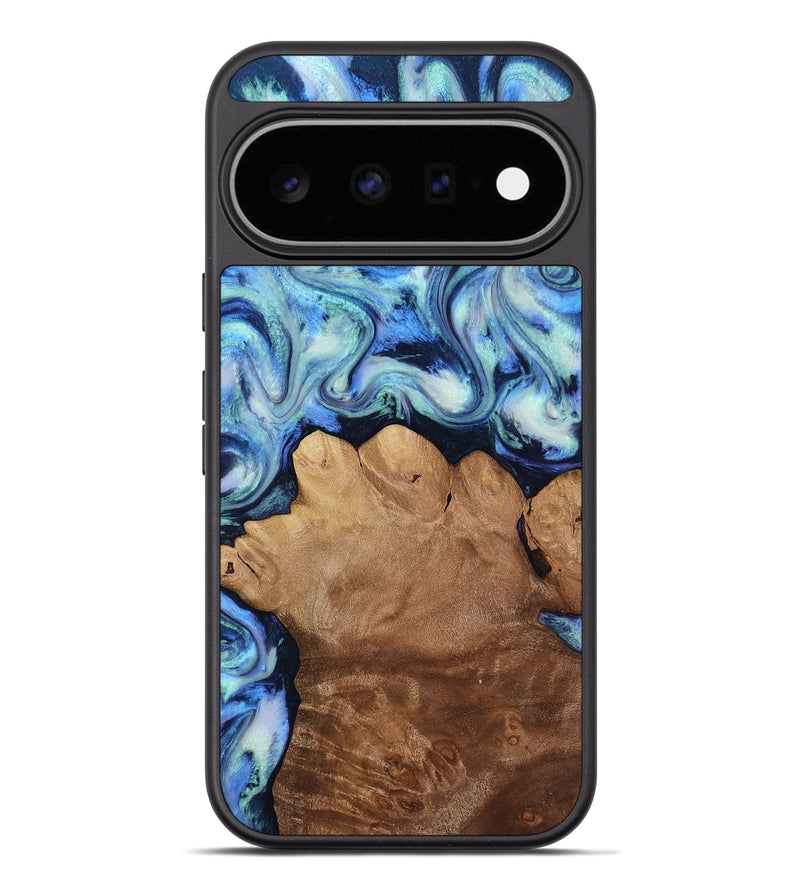 Pixel 11 Pro XL Wood Phone Case - Darrick (Blue, 817687)