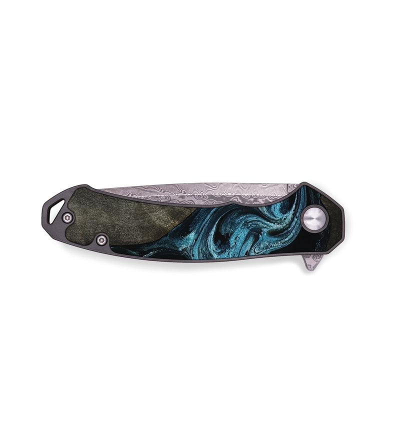 EDC Wood Pocket Knife - Grady (Blue, 817688)