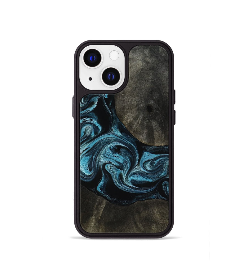 iPhone 13 mini Wood Phone Case - Grady (Blue, 817688)