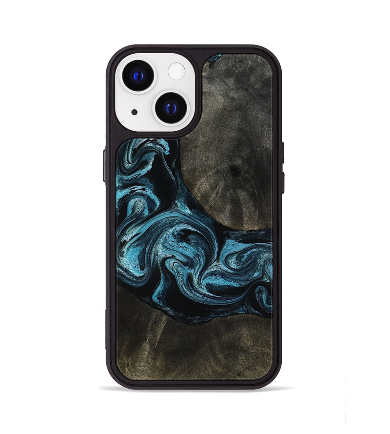 iPhone 13 Wood Phone Case - Grady (Blue, 817688)