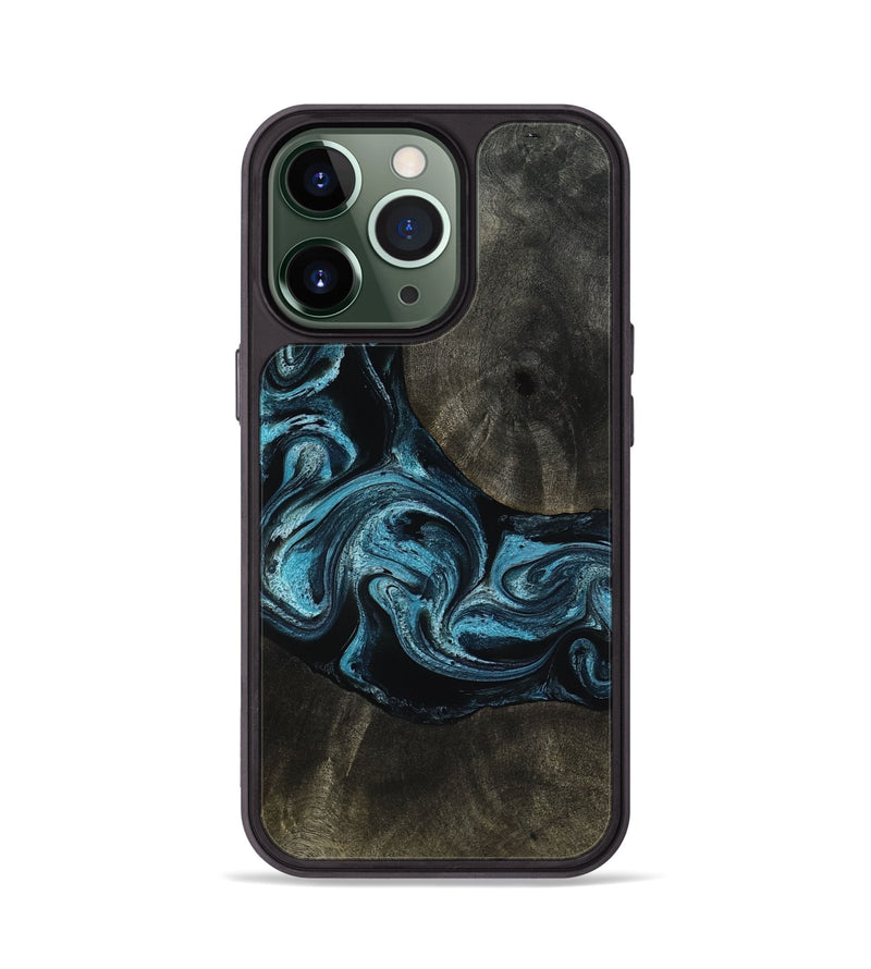 iPhone 13 Pro Wood Phone Case - Grady (Blue, 817688)