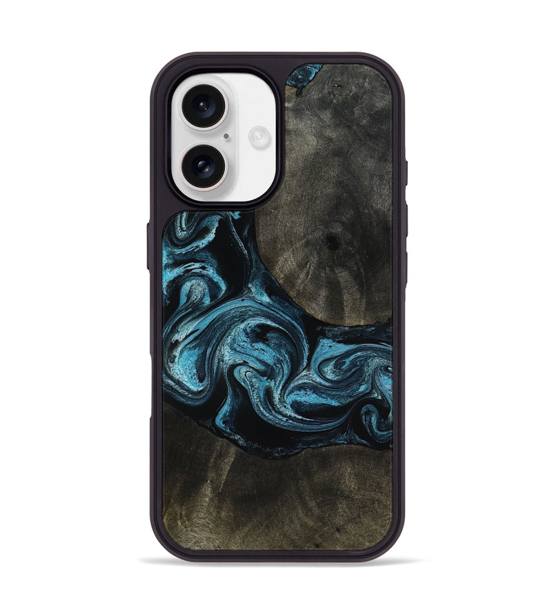 iPhone 17 Wood Phone Case - Grady (Blue, 817688)