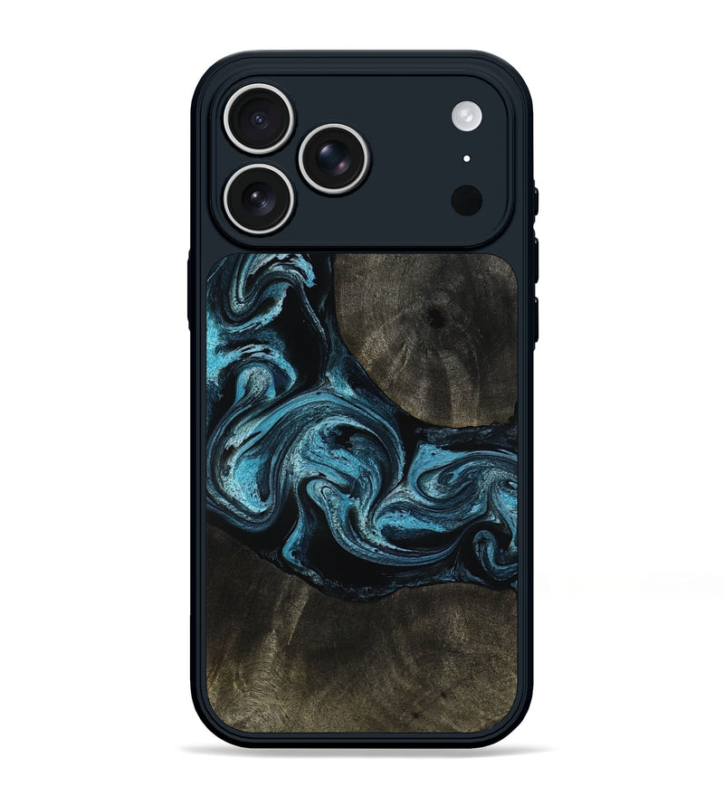 iPhone 17 Pro Max Wood Phone Case - Grady (Blue, 817688)