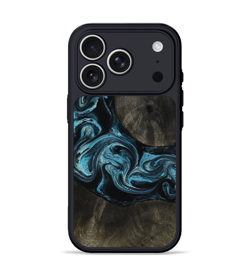 iPhone 17 Pro Wood Phone Case - Grady (Blue, 817688)