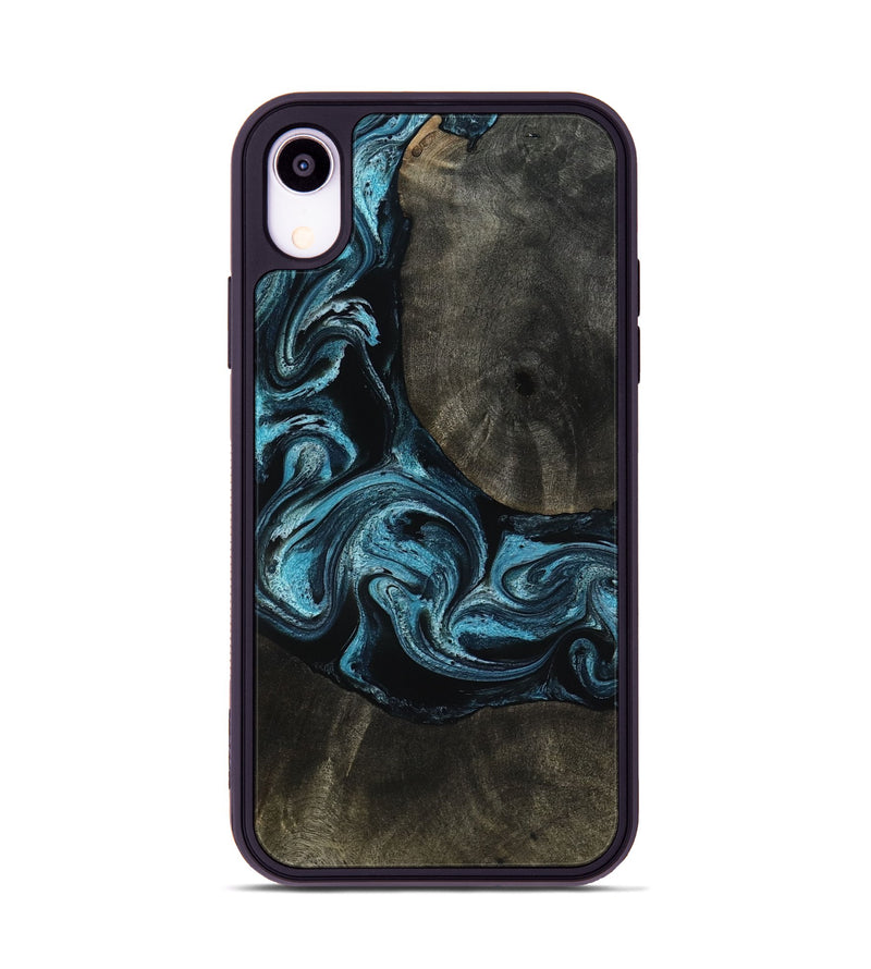 iPhone Xr Wood Phone Case - Grady (Blue, 817688)