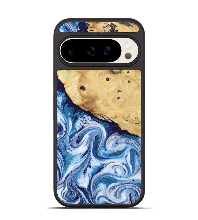 Pixel 10 Pro Wood Phone Case - Admiral (Blue, 817689)