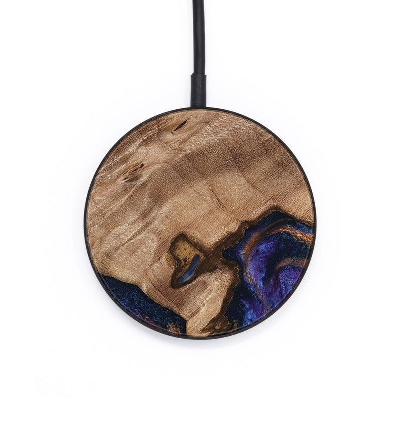Circle Wood Wireless Charger - Will (Blue, 817696)