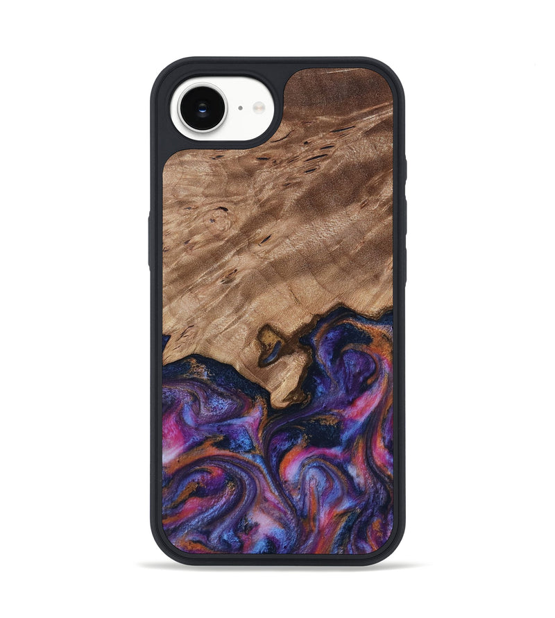 iPhone 16e Wood Phone Case - Will (Blue, 817696)